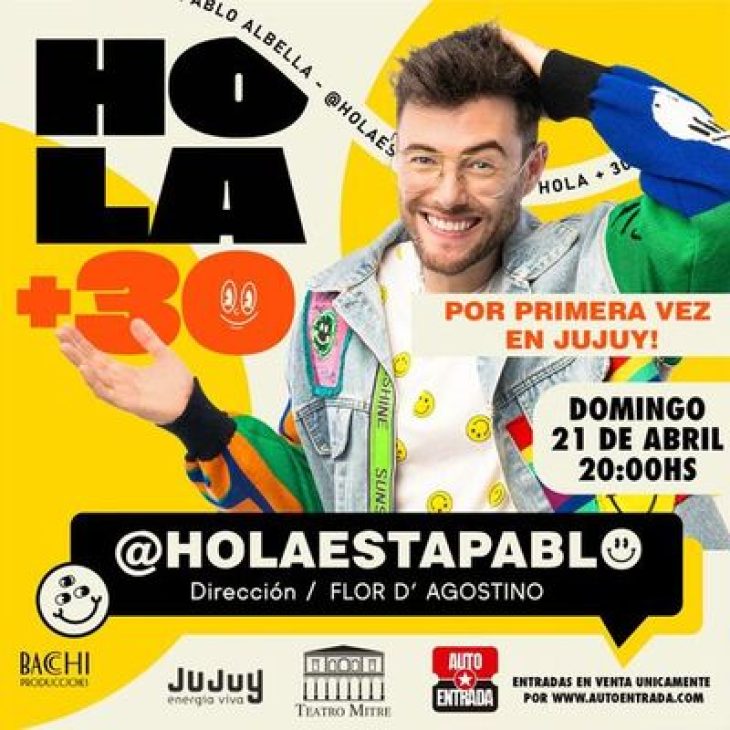 Teatro: Hola +30 con Pablo Albella – Capital