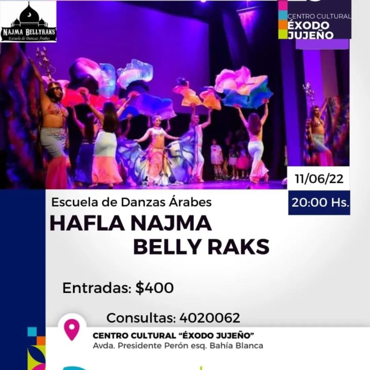 Presentación de la escuela de Danzas Árabes  Hafla Najma Belly Raks