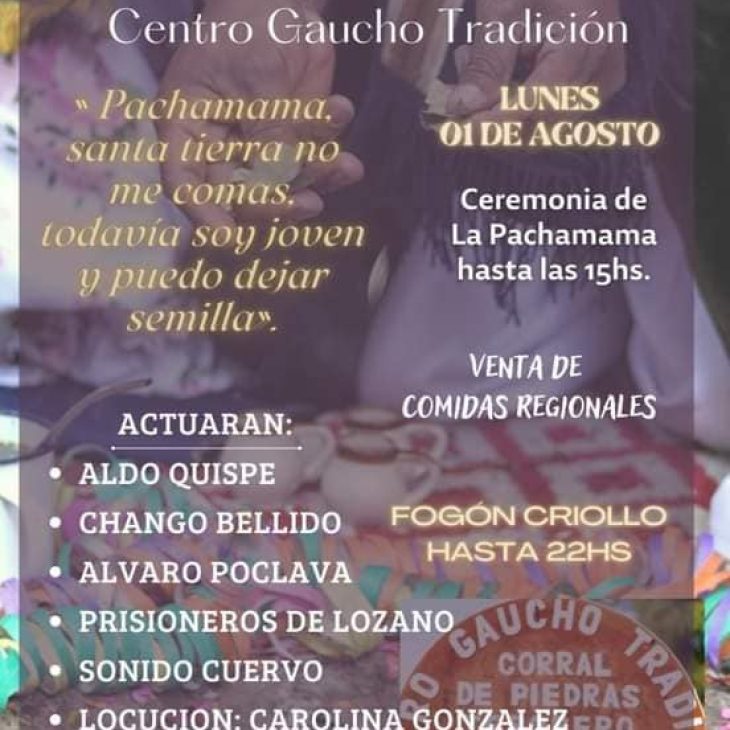 Homenaje a la Pachamama Centro Gaucho Tradición