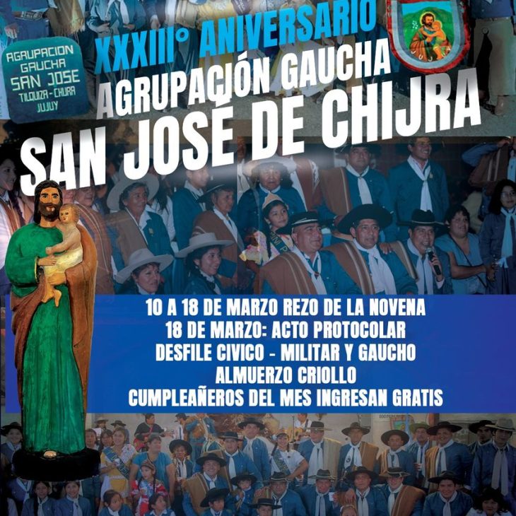XXXIII Aniversario de la Agrupación Gaucha «San José» de Chijra