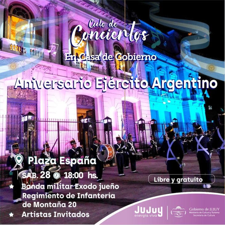Ciclo de conciertos: Aniversario Ejercito Argentino