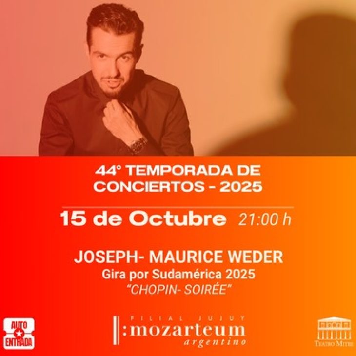 44° Temporada de Conciertos 2025 Mozarteum – Capital